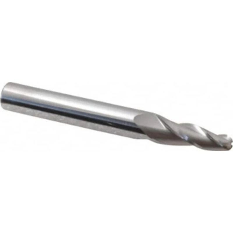 Accupro 5 per Side 3/16 Small End Diam 3/4 LOC 3-Flute Solid Carbide Tapered Ball End Mill Uncoated, 5/16 Shank Diam,...